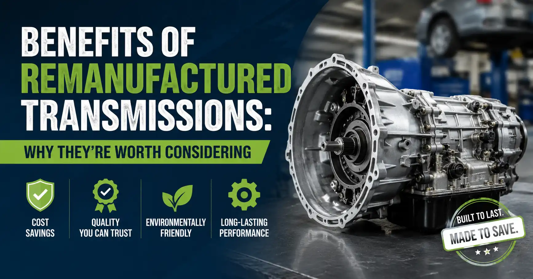 Benefits of Remanufactured Transmissions